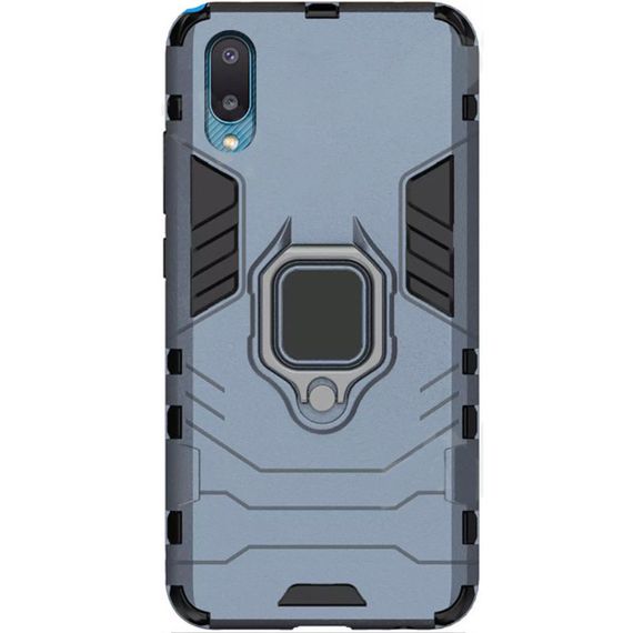 Противоударный чехол с подставкой (Ударопрочный) для Samsung Galaxy A02 Grey