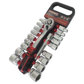 Набор торцевых насадок с трещоткой HAISSER 1/2", 20 ед.