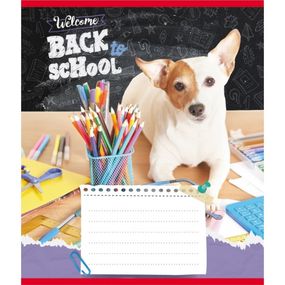 Тетрадь ученическая "Собака студент" 018-540178L-3 в линию, 18 листов