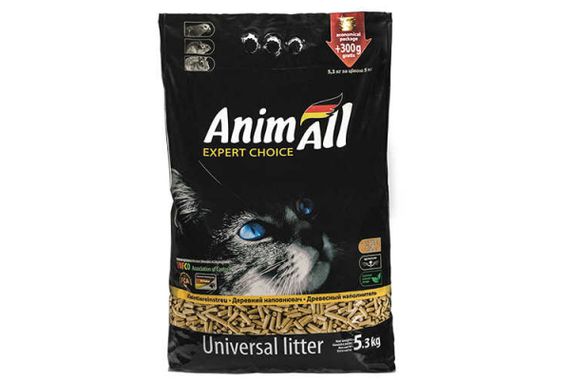 Наповнювач деревинне всмоктуючий для котів AnimAll 3 кг | Зображення 2
