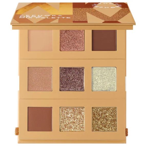 Палетка тіней Sephora Mega Mix Palette 9 eyeshadows - Fiery Warm Nude (7.5 g)