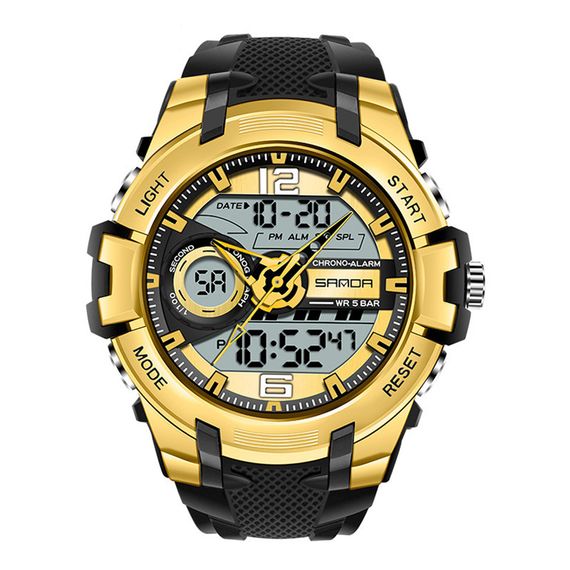 Часы Sanda 6015 Black-Gold