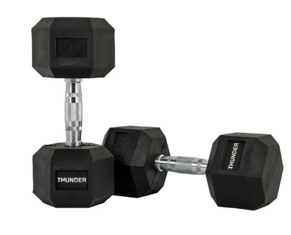 Гантель шестигранна Thunder 15 кг (HEXAGONAL-DUMBBELLS-15KG) | Зображення 7