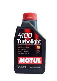 Моторна олива Motul 4100 TURBOLIGHT 10W-40 1л.