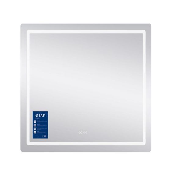 Дзеркало Qtap Mideya (MI2) 700х800 з LED-підсвічуванням Touch, з антизапотіванням, димером, рег. яскравості QT2078DCF7080 | Зображення 3