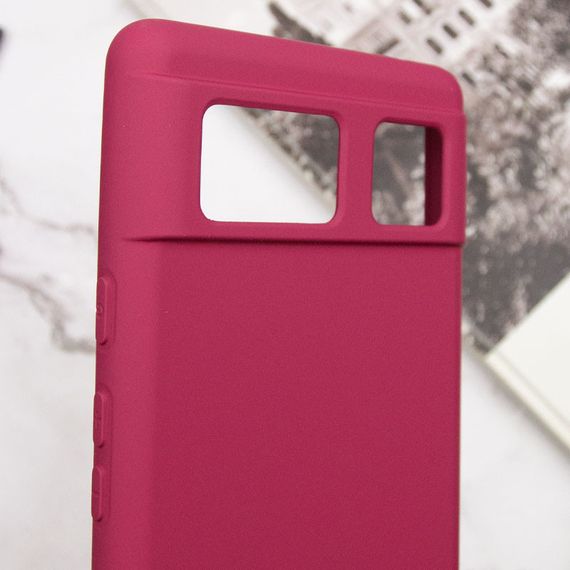 Чехол Silicone Cover Lakshmi (A) для Google Pixel 6 Бордовый / Marsala | Зображення 4