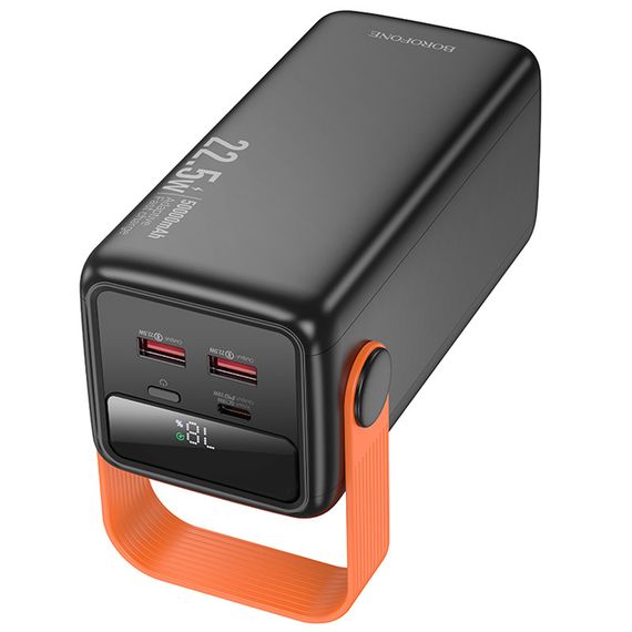 Портативний ЗП Power Bank BOROFONE BJ66A Magnifico 22.5W+PD20W 50000 mAh Black | Зображення 5