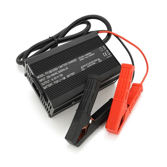 Зарядное устройство аккумуляторов Li-ion 16.8V, 4S, 15A, крокодилы, индикация, 135х90х50mm | Зображення 1