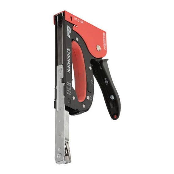 Степлер будівельний 3 в 1, під скобу 11.3*0.7*6-14 мм, цвях 14 мм, шпилька 14 мм. INTERTOOL RT-01041 | Зображення 6