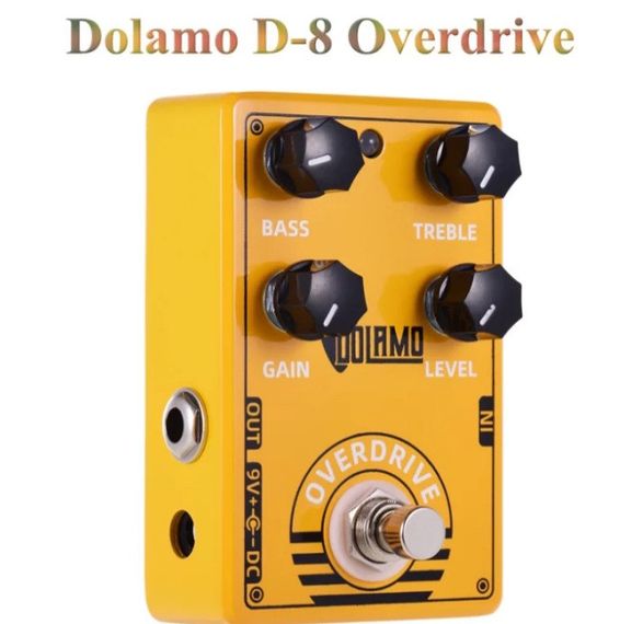 Гітарна педаль ефектів овердрайв DOLAMO D-8 Overdrive для електрогітари електрогітрогітарі | Зображення 1
