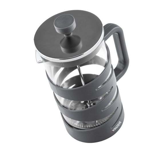 Френч-пресс 1 л Vinzer 50364 стеклянный заварник для чая и кофе | Зображення 1