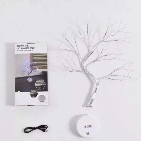 LED настільна лампа Дерево Сріблястий Кристал XPRO NNG-06 (44898-NNG-06_322) | Зображення 2
