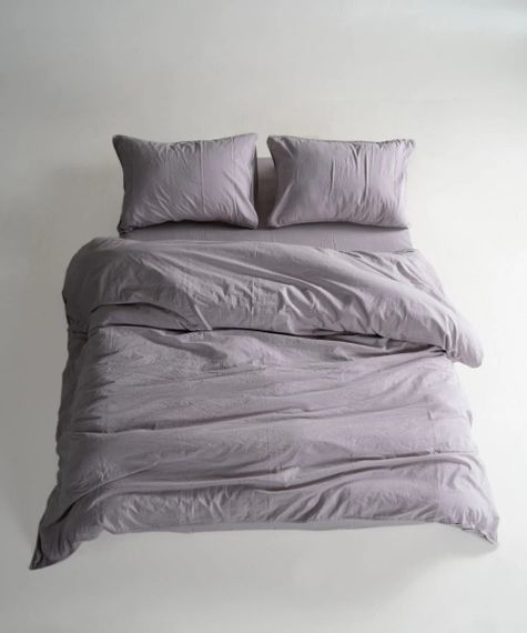 Постільна білизна Limasso Stonewashed Ranforce 200 х 220 см Opal Grey | Зображення 3