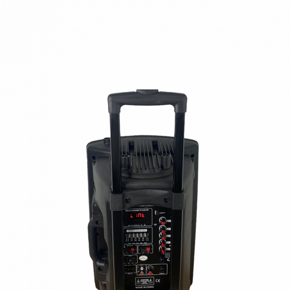 Акумуляторна акустична система XPRO  BT-120D  колонка валіза 150Вт USB, SD, FM радіо, Bluetooth, 2 радіомікрофона, ДУ чорна (4382) | Зображення 2