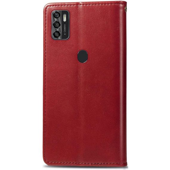 Шкіряний чохол-книжка GETMAN Gallant (PU) для ZTE Blade A7s (2020) Штучна шкіра, Слот для візитки, Червоний | Зображення 1