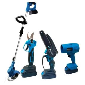 Набор аккумуляторных инструментов для сада 4в1