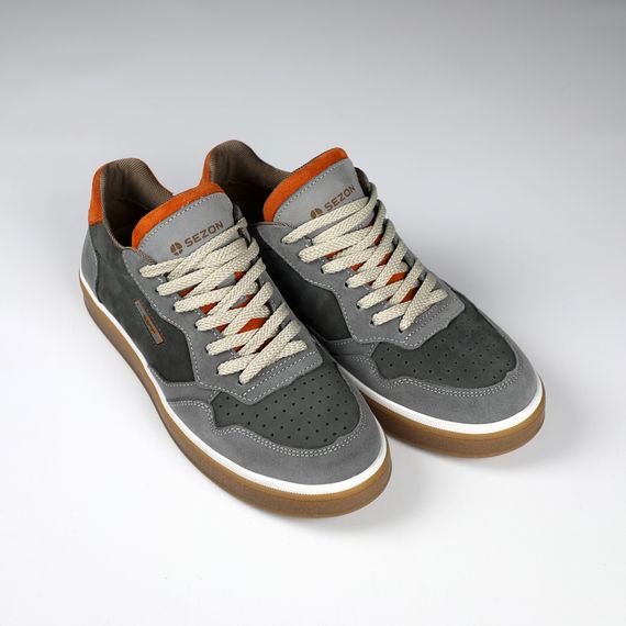 Кеди чоловічі нубук 591350 Сірі 40 41 42 43 44 45 | Зображення 7