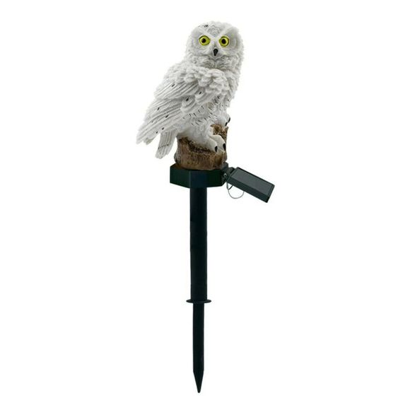 Садовий ліхтар із сонячною панеллю "Сова", 45 см / Газонний світильник на сонячній батареї / Вуличний ліхтар | Зображення 5