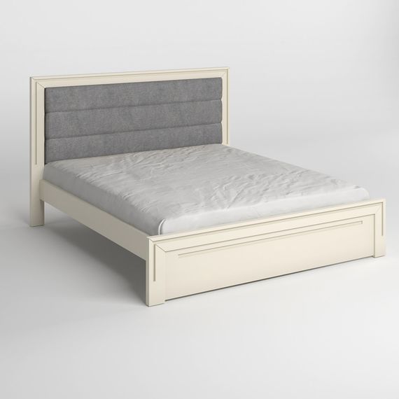 Полуторне дерев'яне ліжко Mebigrand Торонто Т5 Айворі (S0505Y30R)/Аляска 93 (сірий) 120х190 см (MBG-9103) | Зображення 1