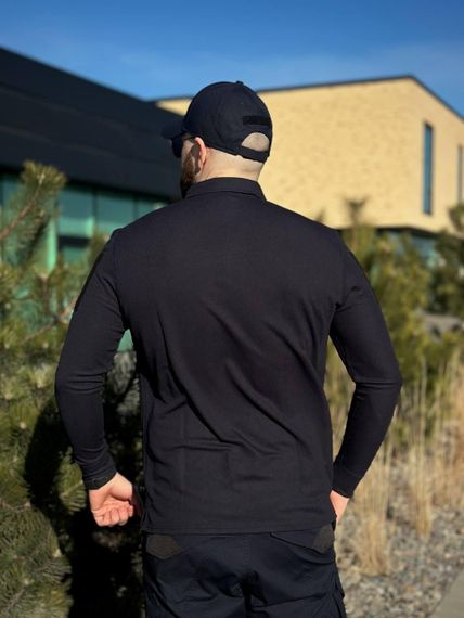 Поло синє Coolpass Black довгий рукав Military ДСНС | Зображення 9