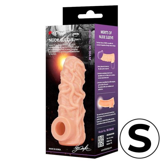 Насадка на член Kokos Nude Sleeve NS 004 S Sex Aura | Зображення 2