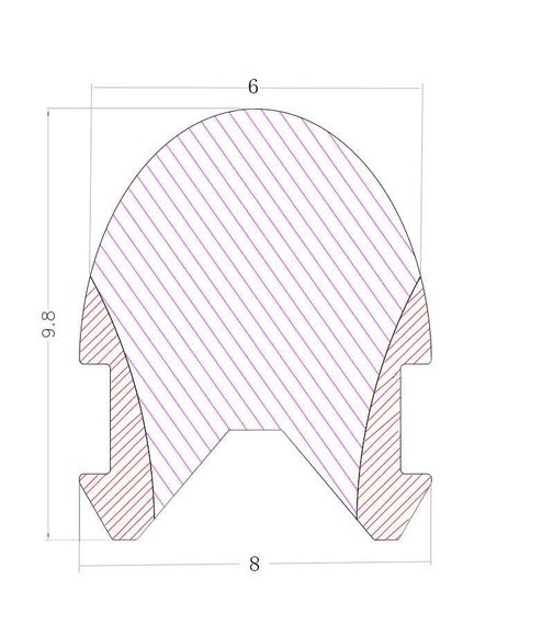 Неоновий розсіювач PROLUM™, 6ММ, Series "PRO", Червоний | Зображення 1