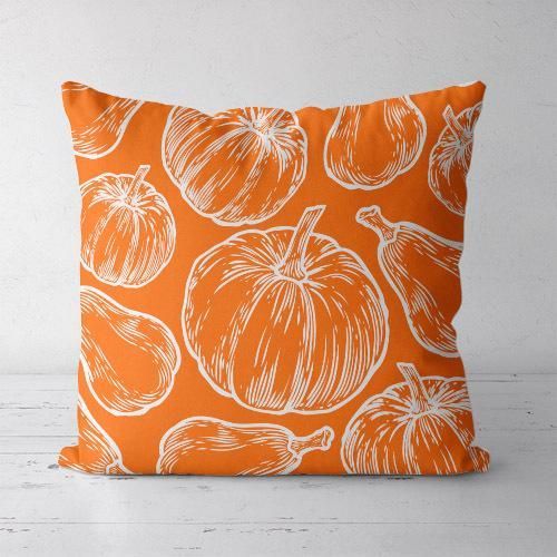 Подушка декоративная Soft Яркие тыквы 45x45 см (45PST_23O001)