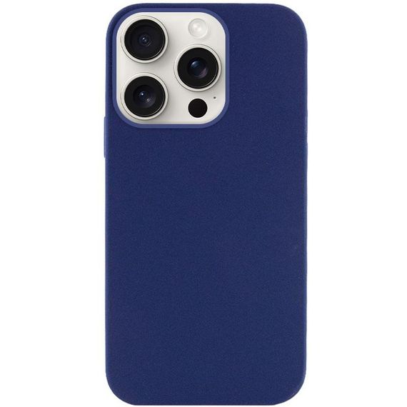 Чехол Silicone Case Full Protective (AA) NO LOGO для Apple iPhone 16 Pro Max (6.9") Синий / Deep navy