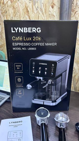Автоматична кавомашина Lynberg Cafe Lux 20K LB5803 20 бар, 3000Вт з сенсорним керуванням | Зображення 4