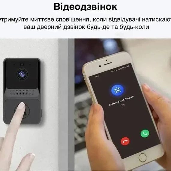 Дзвінок для дверей на акумуляторі, Дзвінок з високою гучністю Дверний з хорошим радіусом дії YU-11 | Зображення 2