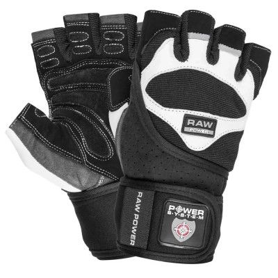 Перчатки для фитнеса Power System Raw Power PS-2850 Black/White M (PS-2850_M_Black-White)