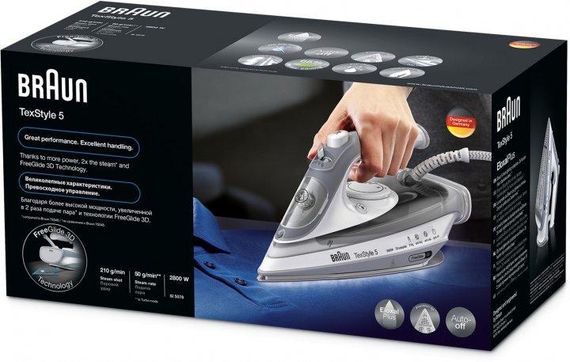 Праска Braun TexStyle 5 SI-5078-GY 2800 Вт | Зображення 4
