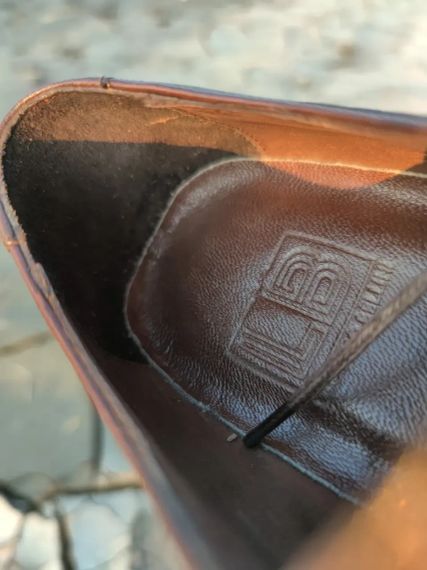 Коричневые туфли на низком каблуке 44 размер. | Зображення 9