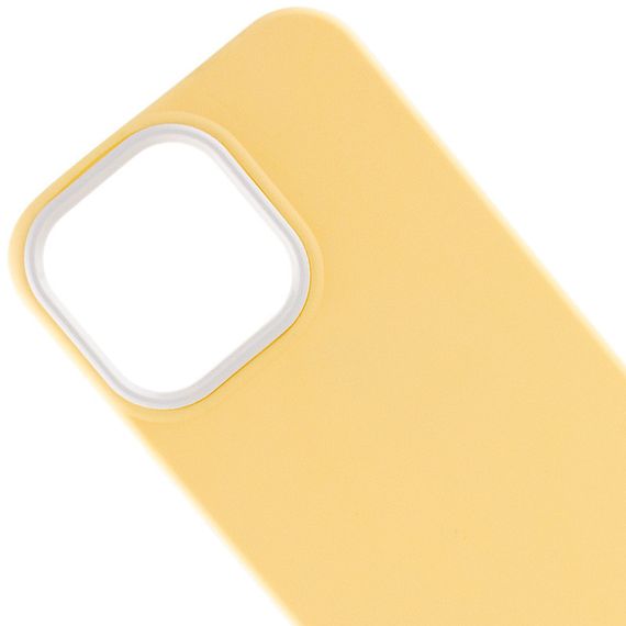 Чехол TPU+PC Bichromatic для Apple iPhone 13 Pro Max (6.7") Creamy-yellow / White | Зображення 1