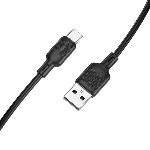 Дата кабель Borofone BX113 Lenny USB to Type-C 3A (2m) Black | Зображення 4