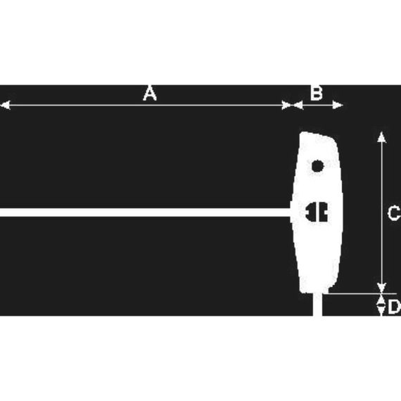 Викрутка ZEBRA®  з Т-подібною рукояткою, зірочка (TORX), ТХ10X100 | Зображення 2