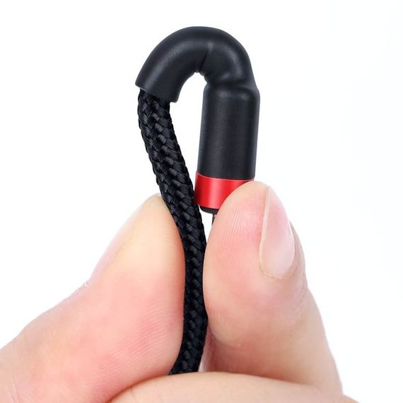 Дата кабель Baseus Cafule Type-C to Type-C Cable PD 2.0 60W (2m) (CATKLF-H) Черный / Красный | Зображення 2