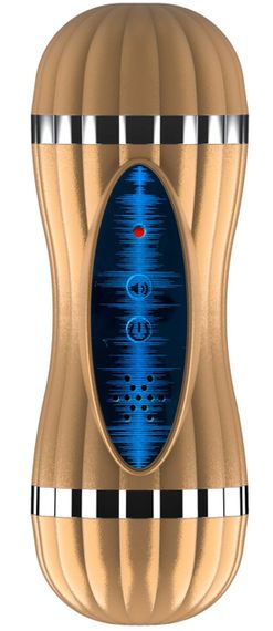 Мастурбатор с двумя входами, вибростимуляцией и звуковым сопровождением Boss Series - Bevis 36 function USB, | Зображення 12