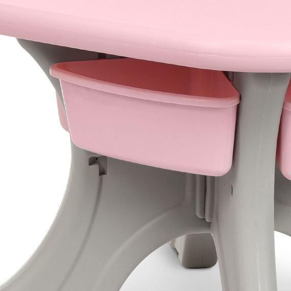 Дитячий столик з двома стільцями NEW TABLE-8 сіро-рожевий | Зображення 3