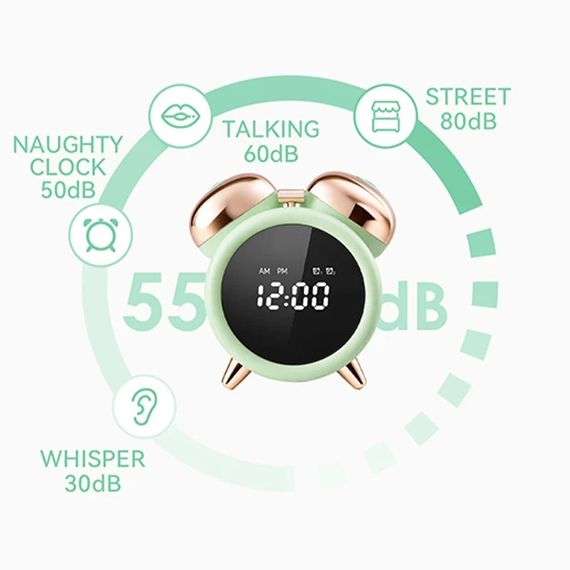 Вібратор-будильник BeYourLover Adult Clock із вакуумною функцією та додатком, зелений Sex Aura | Зображення 4