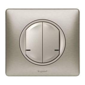 Celiane with NETATMO. Умный беспроводной выключатель 2-клавишный. Титан (067774)