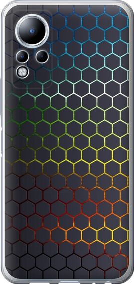 Чехол на Infinix Note 12 Переливающиеся соты "498u-2927-17620"