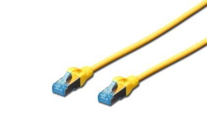 Патч-корд DIGITUS cat.5e,SF-UTP,5м,AWG 26/7,желтого цвета (DK-1531-050/Y)
