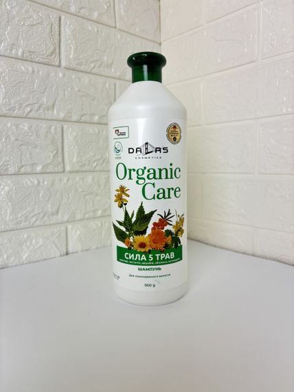 DALAS Шампунь для волосся Organic care "Сила 5 трав" 900 г