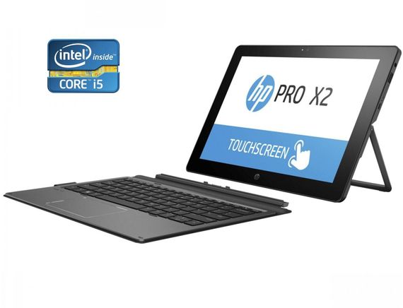 Нетбук-трансформер HP Pro x2 612 G2 / 12" (1920x1280) IPS Touch / Intel Core i5-7Y57 (2 (4) ядра по 1.2 - 3.3 GHz) / 8 GB DDR3 / 256 GB SSD / Intel HD Graphics 615 / WebCam / Win 10 Pro б/в