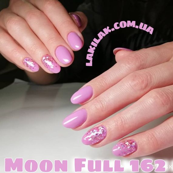 Гель-лак Moon Full №162 пастельний бузковий 8мл