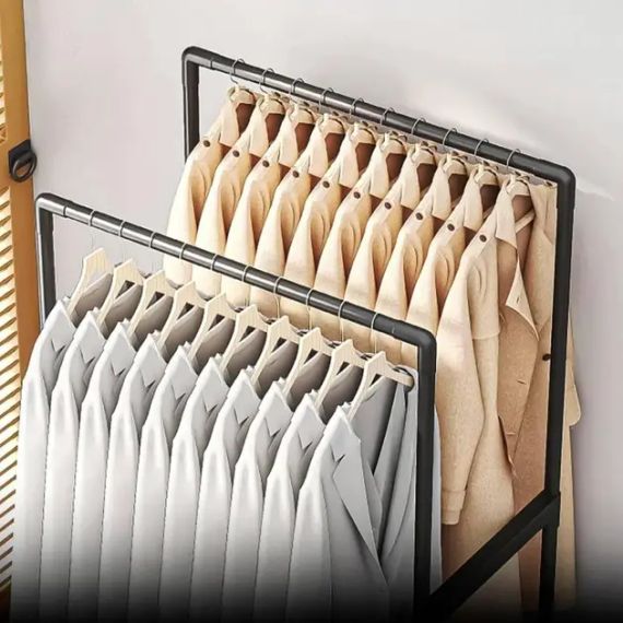 Стійка-вішалка на колесах для речей та взуття (YH9918-1) | Зображення 2