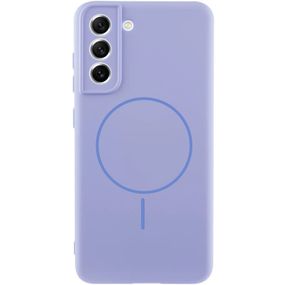 Чехол Silicone Cover Lakshmi Full Camera (AA) with MagFit для Samsung Galaxy S21 FE Сиреневый / Dasheen