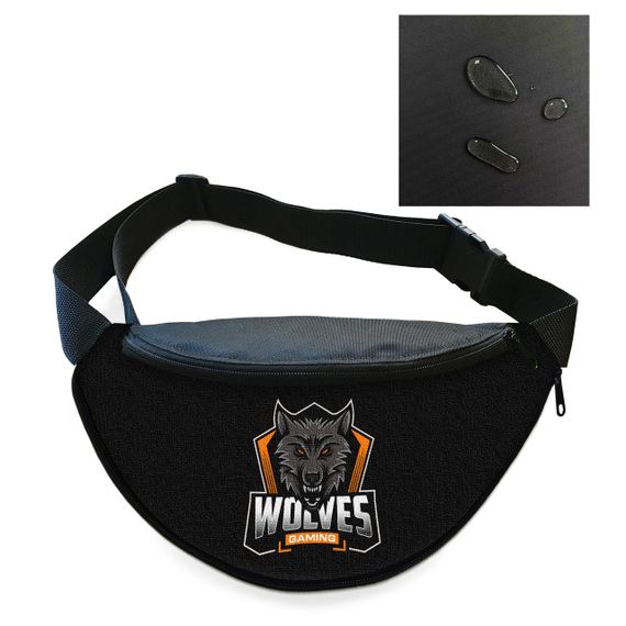 Сумка-бананка мужская/женская спортивная 32×16 см с расширителем поясная сумка или сумка через плечо (3744)