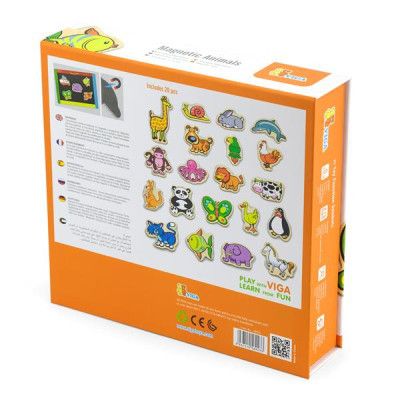 Ігровий набір Viga Toys Набір магнітів Звірята 20 шт (58923N) | Зображення 3
